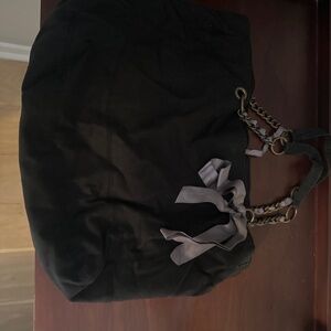 Black Canvas Tote Bag